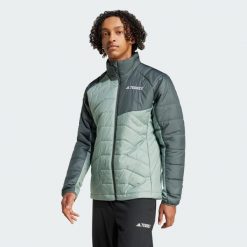 Kurtka Terrex Multi Synthetic Insulated. Zielone kurtki męskie ADIDAS, s, bez wzorów, z materiału, sportowe, bez ramiączek, bez kaptura. Za 599.00 zł.