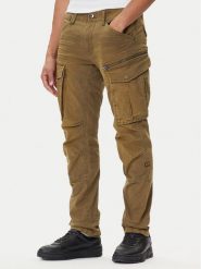 G-Star Raw Spodnie materiałowe Rovic Zip 3D D02190-E172 Zielony Tapered Fit. Zielone spodnie na co dzień męskie G-Star Raw, bez wzorów, z bawełny, retro. Za 539.99 zł.