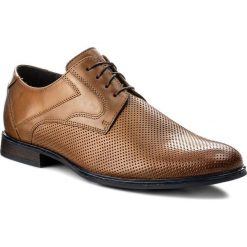 Półbuty LASOCKI FOR MEN - MB01-ELAN-02 Camel. Brązowe eleganckie półbuty męskie Lasocki For Men, z materiału, klasyczne. Za 179.99 zł.