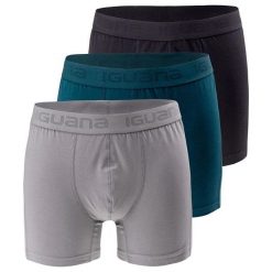 Bokserki Męskie Presto (zestaw 3 Sztuk). Czarne bokserki męskie IGUANA, m, bez wzorów. Za 101.99 zł.