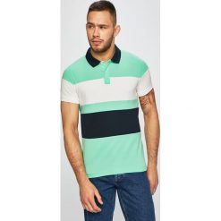 Tommy Hilfiger - Polo. Zielone koszulki polo męskie Tommy Hilfiger, m, bez wzorów, z bawełny, bez kołnierzyka, bez ramiączek. W wyprzedaży za 299.90 zł.