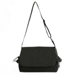 Męska torba listonoszka na ramię Solier S42 VESARI Black. Czarne torby na laptopa męskie bez wzorów. Za 98.99 zł.