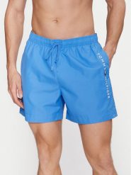 Tommy Hilfiger Szorty kąpielowe UM0UM03258 Niebieski Regular Fit. Niebieskie kąpielówki męskie Tommy Hilfiger, bez wzorów, z syntetyku. Za 189.99 zł.