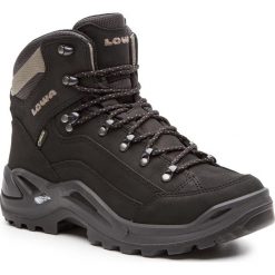 Trekkingi LOWA - Renegade Gtx Mid GORE-TEX 310945 Black/Pebble 9995. Czarne buty trekkingowe męskie Lowa, bez wzorów, z gore-texu, bez zapięcia, gore-tex. W wyprzedaży za 629.00 zł.