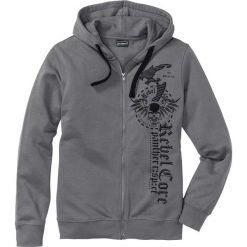 Bluza rozpinana z kapturem Slim Fit bonprix dymny szary. Bluzy rozpinane męskie marki bonprix. Za 59.99 zł.