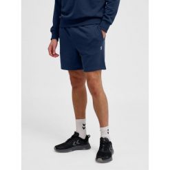 Szorty Hummel Pulse. Niebieskie szorty sportowe męskie HUMMEL, bez wzorów, z polaru, sportowe. Za 151.00 zł.