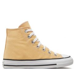 Trampki Converse. Żółte trampki męskie Converse, bez wzorów, retro, bez zapięcia. Za 229.99 zł.