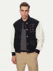 Tommy Hilfiger Kurtka przejściowa Leather Varsity Jacket MW0MW39248 Granatowy Regular Fit. Niebieskie kurtki męskie Tommy Hilfiger, m, bez wzorów, z syntetyku, bez ramiączek, bez kaptura. Za 1,539.00 zł.