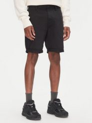 Tommy Jeans Szorty materiałowe Scanton DM0DM21950 Czarny Slim Fit. Czarne szorty męskie Tommy Jeans, bez wzorów, z bawełny. Za 189.99 zł.