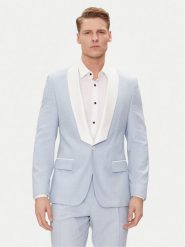 Hugo Marynarka Henry242E1X 50513750 Błękitny Slim Fit. Niebieskie marynarki męskie Hugo, m, bez wzorów, z syntetyku. Za 1,519.00 zł.