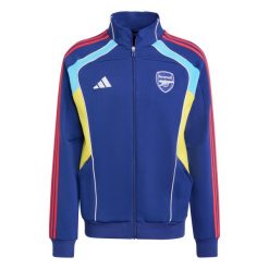 Kurtka dresowa Arsenal FC UBP. Niebieskie kurtki męskie ADIDAS, bez wzorów, z dresówki, sportowe, bez ramiączek, bez kaptura. Za 359.00 zł.