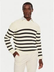 Tommy Hilfiger Sweter MW0MW36525 Beżowy Regular Fit. Brązowe kardigany męskie Tommy Hilfiger, l, bez wzorów, z bawełny, bez ramiączek. Za 449.99 zł.