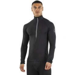 Bluza termoaktywna męska Surfanic Bodyfit Zip Neck. Czarne bluzy nierozpinane męskie Surfanic, m, bez wzorów, bez ramiączek, bez kaptura. Za 179.99 zł.