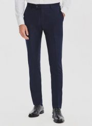 PAKO LORENTE - Spodnie garniturowe w subtelną kratę. Eleganckie spodnie męskie Pako Lorente, bez wzorów, z poliesteru, biznesowe. Za 549.99 zł.