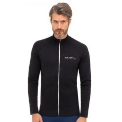 Bluza dresowa termoaktywna rozpinana męska Brubeck Athletic. Czarne bielizna termoaktywna męska Brubeck, m, bez wzorów, z dresówki, bez ramiączek, do biegania. Za 239.99 zł.