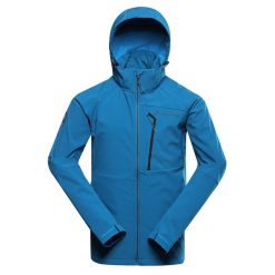Kurtka softshell męska Alpine Pro Hoor. Niebieskie kurtki softshell męskie Alpine Pro, m, bez wzorów, z softshellu, bez kaptura, trekkingowe. W wyprzedaży za 369.00 zł.