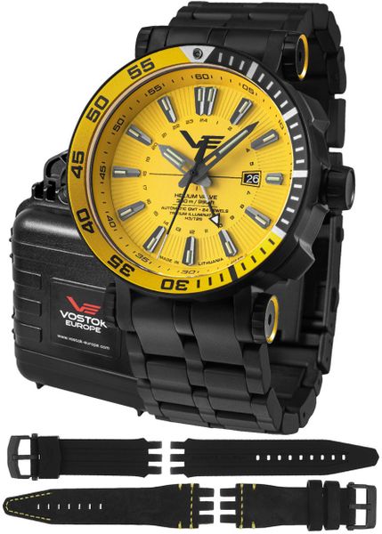 Zegarek męski Vostok Europe NH34-575C719B czarny. Czarne zegarki męskie Vostok Europe. Za 5,550.00 zł.