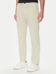 BOSS Chinosy 50534378 Beżowy Regular Fit. Brązowe eleganckie spodnie męskie Boss, bez wzorów, z bawełny. Za 329.99 zł.