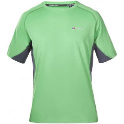 Berghaus Tech Tee Basecrew Ss Am Green Grey M. Szare t-shirty sportowe męskie Berghaus, z materiału, sportowe. W wyprzedaży za 119.00 zł.