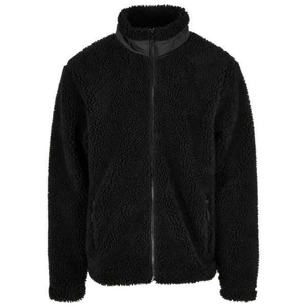 Polar Sherpa Urban Classics Basic. Czarne bluzy z polaru męskie Urban Classics, m, bez wzorów, z polaru, bez ramiączek, bez kaptura. Za 337.00 zł.