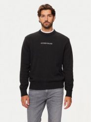 Guess Jeans Sweter M4BR31 Z3HM1 Czarny Regular Fit. Czarne kardigany męskie Guess Jeans, m, z aplikacjami, z bawełny, bez ramiączek. Za 319.99 zł.