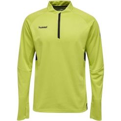 Hummel Tech Move Bluza Lime - Komfort i Styl Sportowy. Zielone bluzy nierozpinane męskie HUMMEL, l, bez wzorów, z materiału, sportowe, bez ramiączek, bez kaptura. Za 201.99 zł.