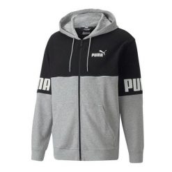 Męska Bluza Z Kapturem Power Full Zip. Czarne bluzy nierozpinane męskie Puma, m, bez wzorów, z kapturem. Za 249.99 zł.