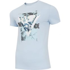 T-shirt męski TSM253 - jasny niebieski. T-shirty męskie marki 4f. Za 59.99 zł.