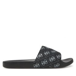 Klapki Guess. Czarne klapki i japonki męskie Guess, z aplikacjami. Za 179.99 zł.