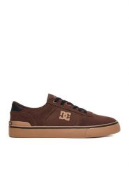 DC Tenisówki CEO-AW257501 Brązowy. Brązowe trampki męskie DC, bez wzorów, ze skóry, bez zapięcia. Za 249.99 zł.