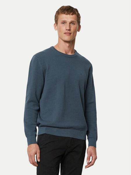 Marc O'Polo Sweter M26 5023 60074 Niebieski Regular Fit. Niebieskie kardigany męskie Marc O'Polo, bez wzorów, z bawełny, bez kołnierzyka, bez ramiączek. Za 449.99 zł.