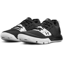 Buty treningowe męskie Under Armour Charged Ultimate 3.0. Białe buty treningowe męskie Under Armour, bez wzorów, bez zapięcia, na fitness i siłownię. Za 379.00 zł.