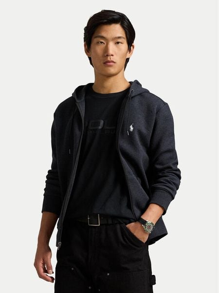 Polo Ralph Lauren Bluza 710881517052 Czarny Regular Fit. Czarne bluzy rozpinane męskie Polo Ralph Lauren, m, bez wzorów, z bawełny, bez ramiączek, bez kaptura. Za 459.99 zł.