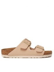 Birkenstock Klapki Arizona Birko-Flor 1027723 Beżowy. Brązowe klapki i japonki męskie Birkenstock, bez wzorów, ze skóry. Za 299.99 zł.