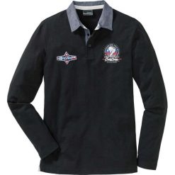 Shirt polo z długim rękawem Regular Fit bonprix czarny. Koszulki męskie z długim rękawem marki bonprix. Za 32.99 zł.