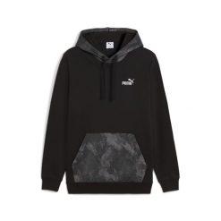 Męska bluza z kapturem Essentials Camo PUMA Black. Czarne bluzy nierozpinane męskie Puma, m, bez wzorów, eleganckie, bez ramiączek, z kapturem. W wyprzedaży za 174.00 zł.