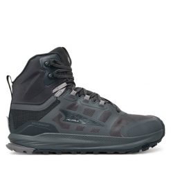 Trekkingi Altra. Czarne buty trekkingowe męskie Altra, bez wzorów, sportowe, bez obcasa, bez zapięcia. Za 709.99 zł.