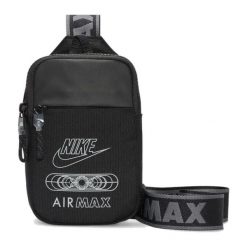 Saszetka na ramię torebka Nike. Czarne saszetki męskie Nike, bez wzorów. Za 132.65 zł.