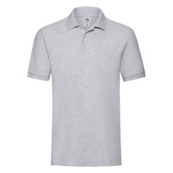 Męska Koszulka Polo Premium. Szare koszulki polo męskie Fruit of the Loom, m, bez wzorów, bez kołnierzyka, bez ramiączek. Za 65.99 zł.