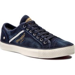 Tenisówki WRANGLER - Starry Low WF03226NT Blue/Denim 284. Niebieskie trampki męskie Wrangler, z denimu, eleganckie. W wyprzedaży za 179.00 zł.