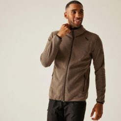 Polar męski rozsuwany Torrens. Brązowe bluzy z polaru męskie Regatta, m, bez wzorów, z polaru, sportowe, bez ramiączek, bez kaptura. W wyprzedaży za 223.45 zł.