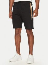 BOSS Szorty sportowe Authentic 50540630 Czarny Regular Fit. Czarne szorty sportowe męskie Boss, bez wzorów, z bawełny, sportowe. Za 249.99 zł.