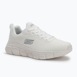 Buty męskie SKECHERS Bobs B Flex Chill Edge off. Białe buty sportowe na co dzień męskie Skechers, m, bez wzorów, bez ramiączek, bez kaptura. Za 244.00 zł.