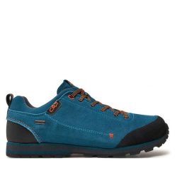 Trekkingi CMP. Niebieskie buty zimowe męskie CMP, bez wzorów, sportowe, bez obcasa, bez zapięcia. Za 499.99 zł.