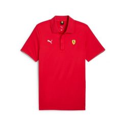 Polo Puma Ferrari Race Cloudspun. Czerwone koszulki polo męskie Puma, m, bez wzorów, bez kołnierzyka, bez ramiączek. W wyprzedaży za 220.50 zł.