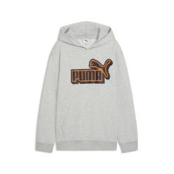 Młodzieżowa luźna bluza z kapturem Essentials Logo Lab PUMA. Szara bluzy nierozpinane męskie Puma, m, bez wzorów, z kapturem. Za 199.00 zł.