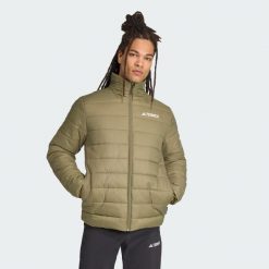 Kurtka ocieplana Terrex Multi Essentials. Brązowe kurtki męskie ADIDAS, m, bez wzorów, z puchu, sportowe, bez ramiączek, bez kaptura. Za 399.00 zł.