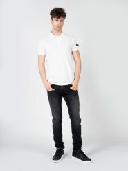 Iceberg Koszulka Polo | F031631A | Mężczyzna | Biały. Białe koszulki polo męskie Iceberg, m, bez wzorów, z bawełny, eleganckie, bez kołnierzyka, bez ramiączek. W wyprzedaży za 419.00 zł.
