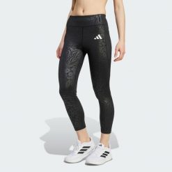 Legginsy All Sports Optime Animal Print. Białe legginsy męskie ADIDAS, bez wzorów, z podwyższonym stanem, na jogę i pilates. W wyprzedaży za 134.25 zł.