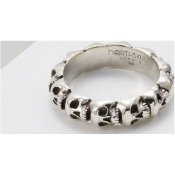 Northskull SKULL RING BAND Pierścionek silver. Szare biżuteria dla mężczyzn Northskull. Za 629.00 zł.